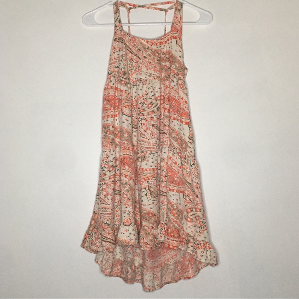 OLD NAVY ORANGE PAISLEY SUNDRESS
